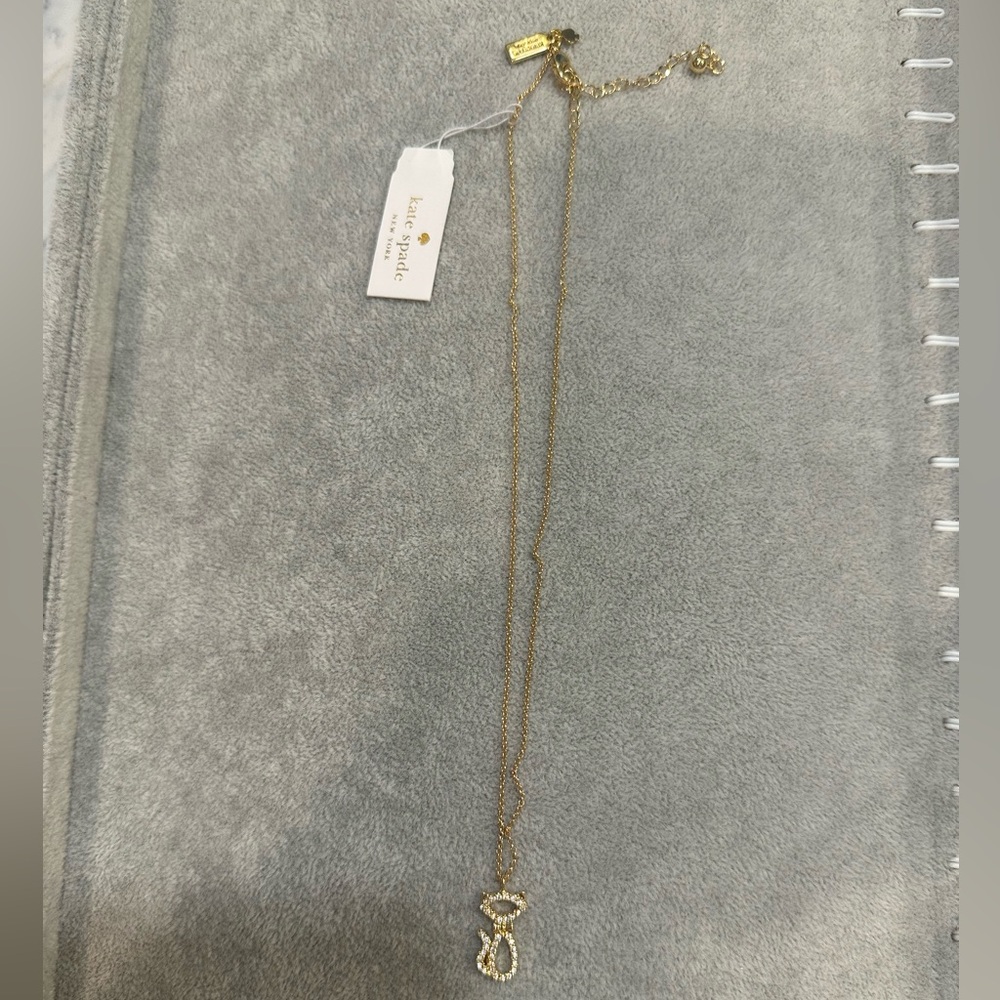 KATE SPADE Jazz Things Up Cat Pendant Necklace - NWT - Picture 2 of 6
